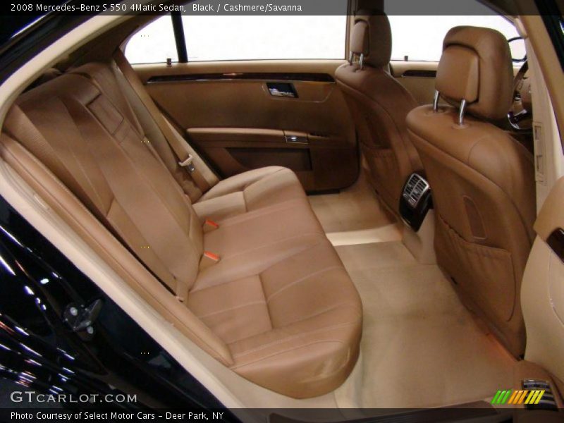 Black / Cashmere/Savanna 2008 Mercedes-Benz S 550 4Matic Sedan