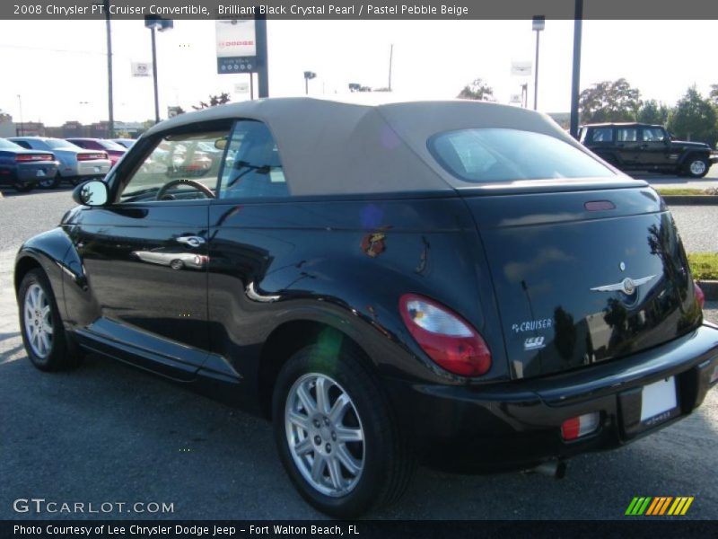 Brilliant Black Crystal Pearl / Pastel Pebble Beige 2008 Chrysler PT Cruiser Convertible