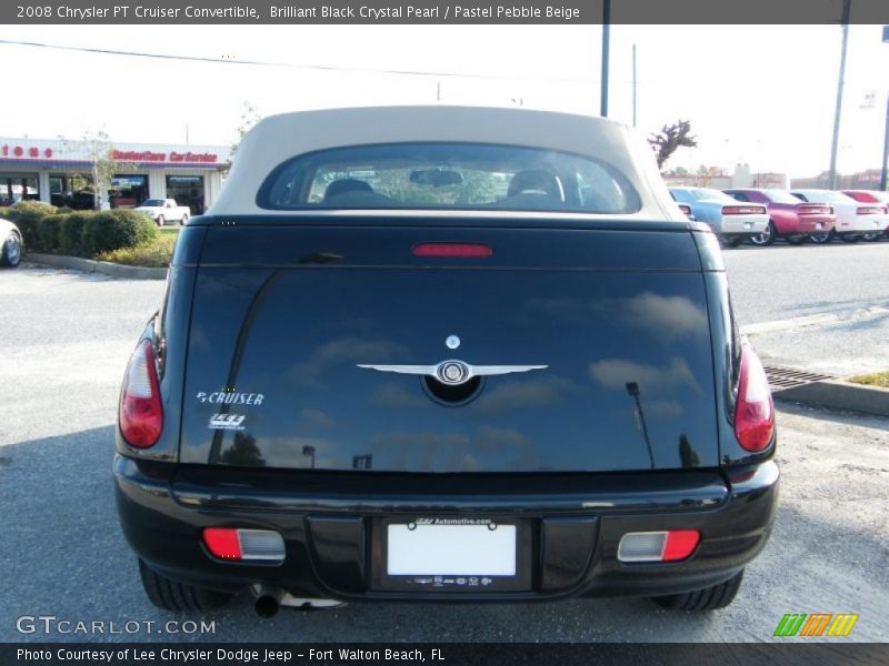 Brilliant Black Crystal Pearl / Pastel Pebble Beige 2008 Chrysler PT Cruiser Convertible