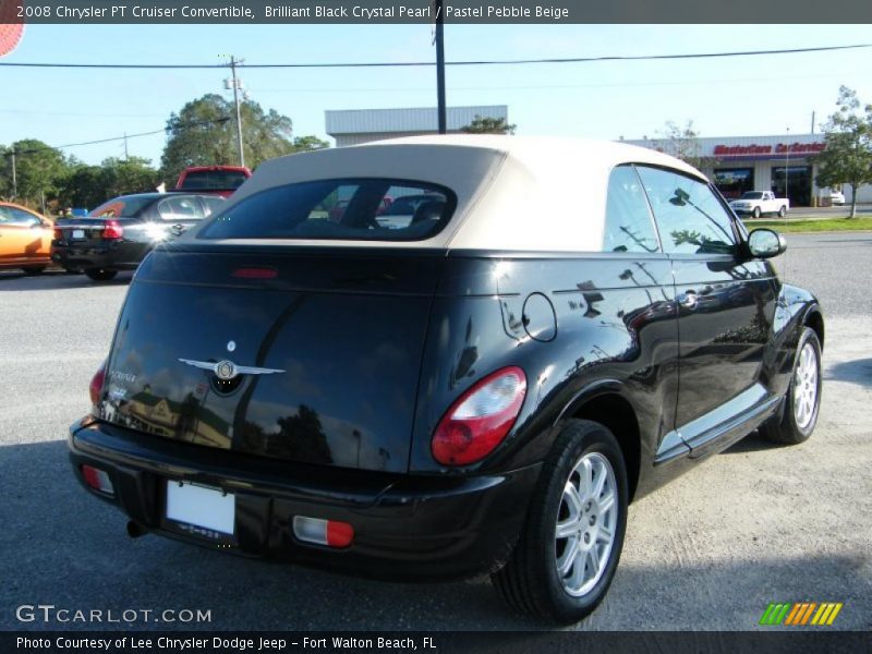 Brilliant Black Crystal Pearl / Pastel Pebble Beige 2008 Chrysler PT Cruiser Convertible