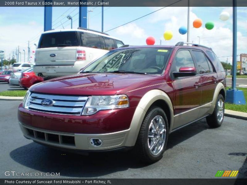 Merlot Metallic / Camel 2008 Ford Taurus X Eddie Bauer