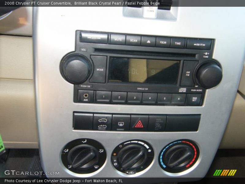 Brilliant Black Crystal Pearl / Pastel Pebble Beige 2008 Chrysler PT Cruiser Convertible