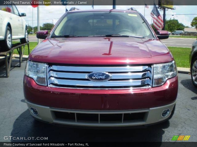 Merlot Metallic / Camel 2008 Ford Taurus X Eddie Bauer