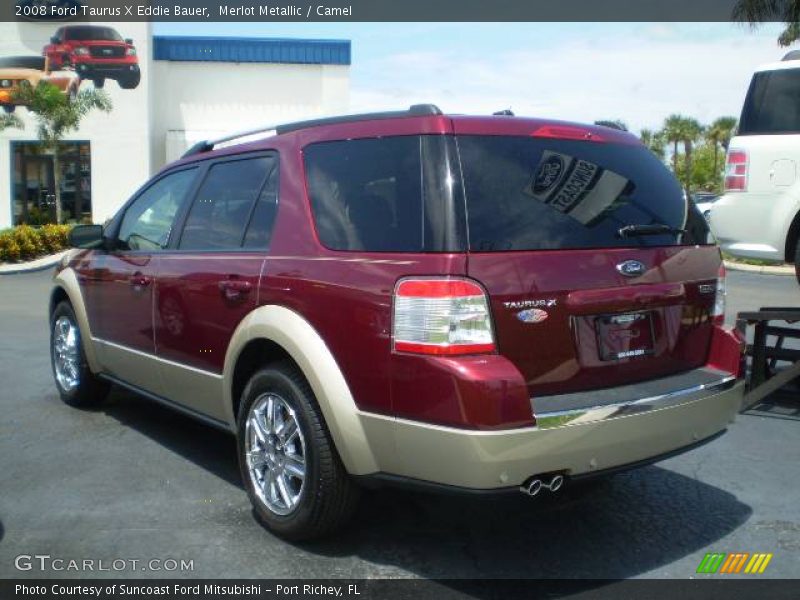 Merlot Metallic / Camel 2008 Ford Taurus X Eddie Bauer