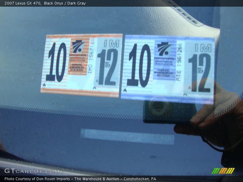 Black Onyx / Dark Gray 2007 Lexus GX 470