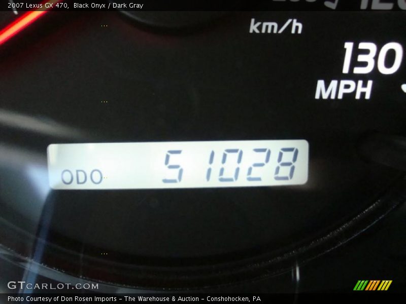 Black Onyx / Dark Gray 2007 Lexus GX 470