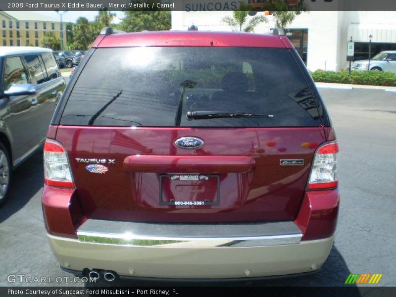 Merlot Metallic / Camel 2008 Ford Taurus X Eddie Bauer