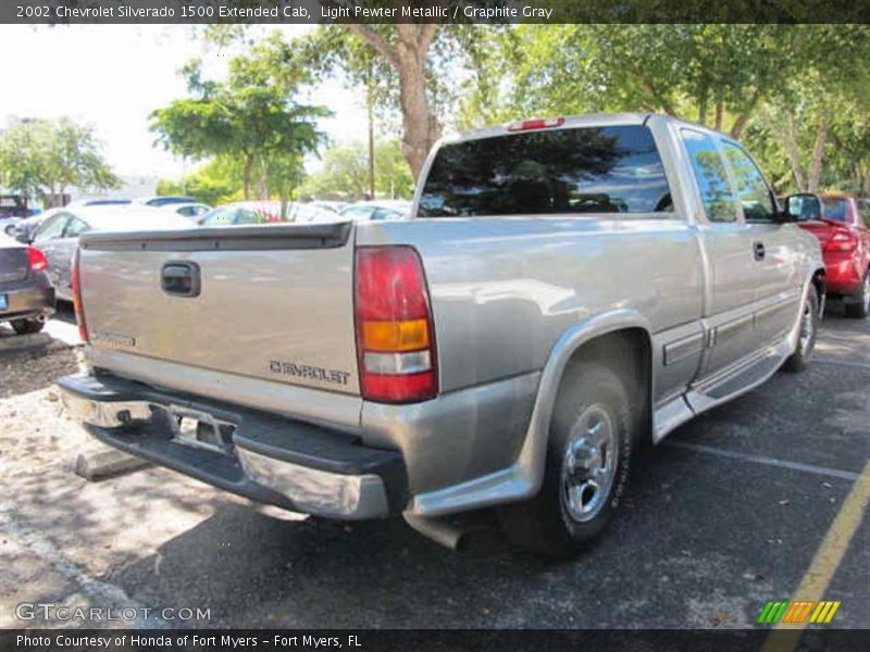 Light Pewter Metallic / Graphite Gray 2002 Chevrolet Silverado 1500 Extended Cab