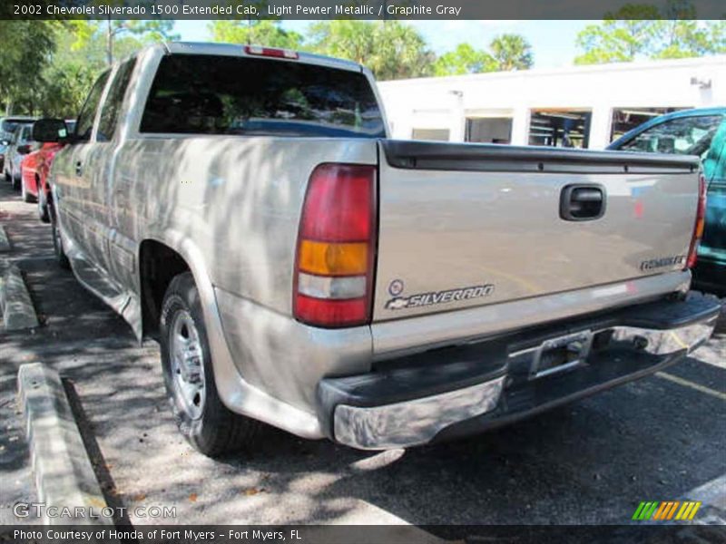 Light Pewter Metallic / Graphite Gray 2002 Chevrolet Silverado 1500 Extended Cab