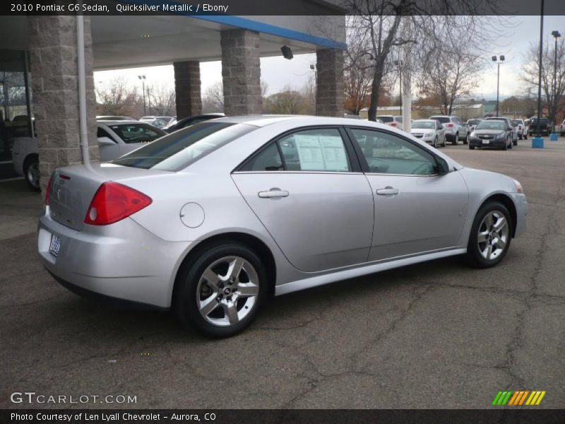 Quicksilver Metallic / Ebony 2010 Pontiac G6 Sedan
