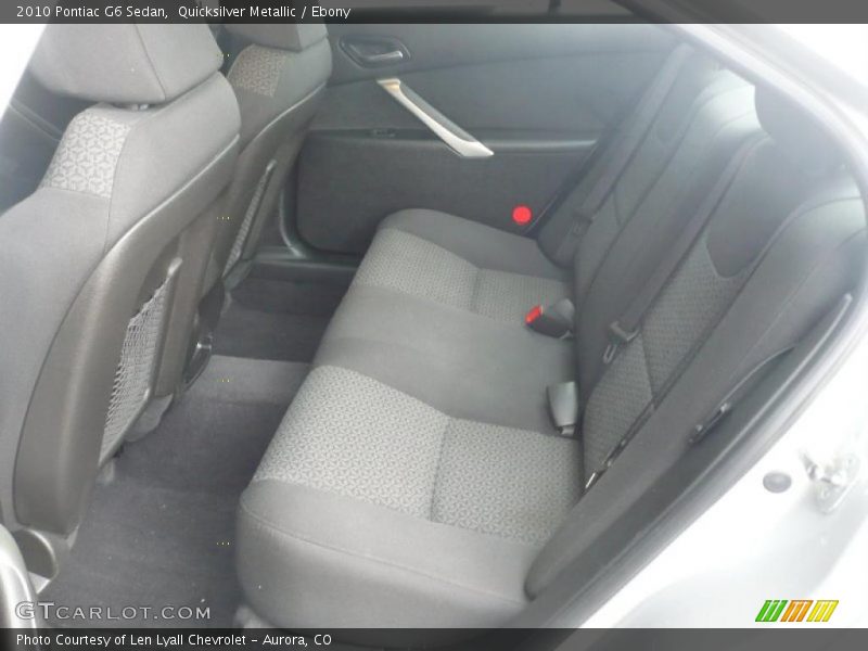 Quicksilver Metallic / Ebony 2010 Pontiac G6 Sedan