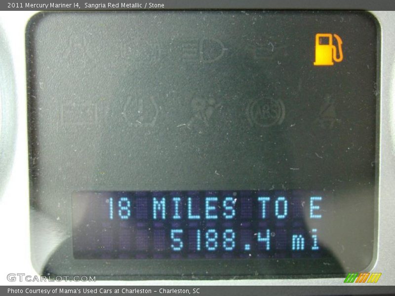 Sangria Red Metallic / Stone 2011 Mercury Mariner I4