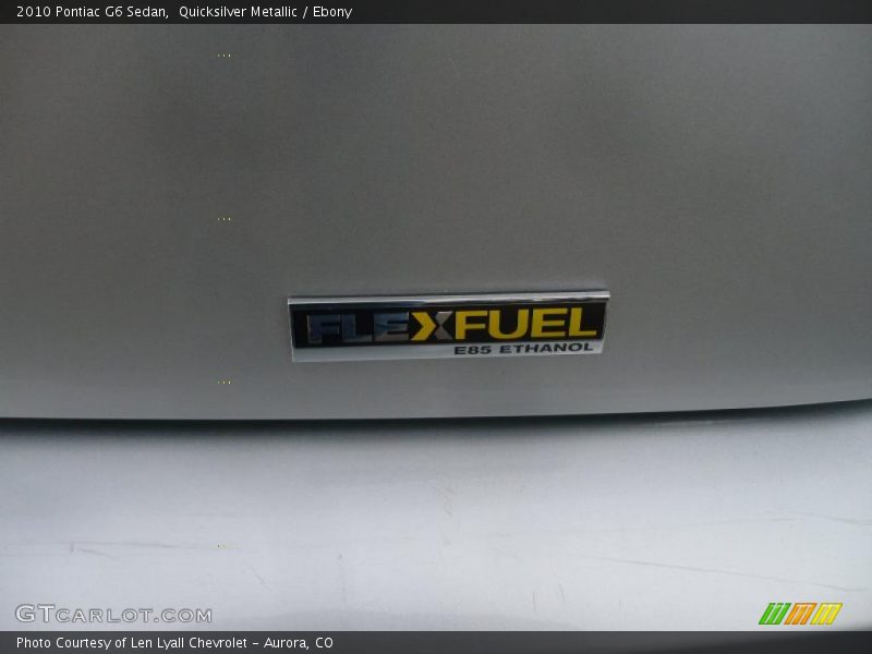 Quicksilver Metallic / Ebony 2010 Pontiac G6 Sedan