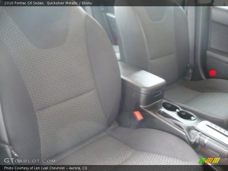 Quicksilver Metallic / Ebony 2010 Pontiac G6 Sedan