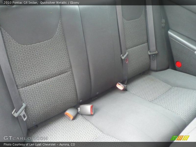 Quicksilver Metallic / Ebony 2010 Pontiac G6 Sedan