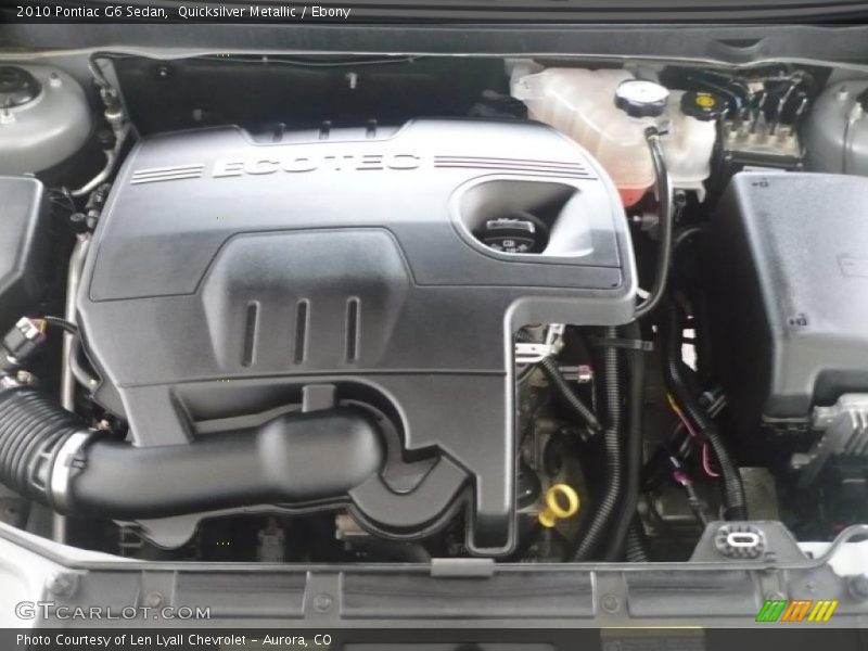 Quicksilver Metallic / Ebony 2010 Pontiac G6 Sedan