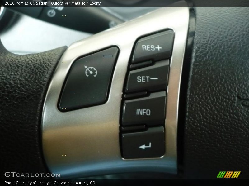 Quicksilver Metallic / Ebony 2010 Pontiac G6 Sedan
