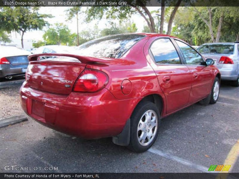 Blaze Red Crystal Pearlcoat / Dark Slate Gray 2005 Dodge Neon SXT