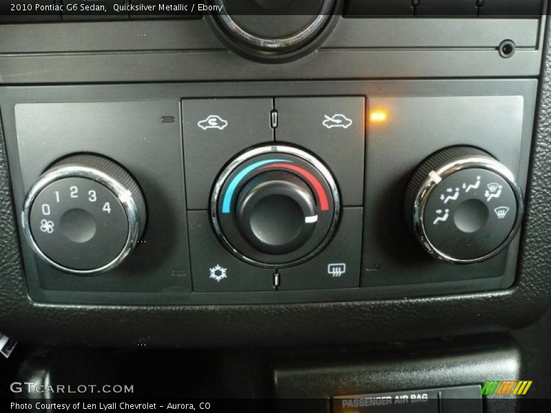 Quicksilver Metallic / Ebony 2010 Pontiac G6 Sedan