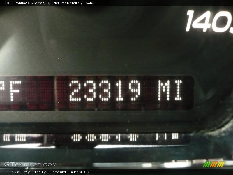 Quicksilver Metallic / Ebony 2010 Pontiac G6 Sedan