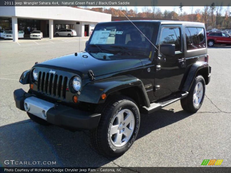 Natural Green Pearl / Black/Dark Saddle 2011 Jeep Wrangler Sahara 4x4