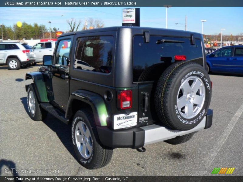 Natural Green Pearl / Black/Dark Saddle 2011 Jeep Wrangler Sahara 4x4