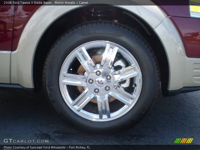 Merlot Metallic / Camel 2008 Ford Taurus X Eddie Bauer