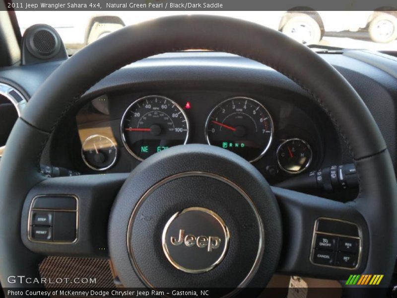 Natural Green Pearl / Black/Dark Saddle 2011 Jeep Wrangler Sahara 4x4