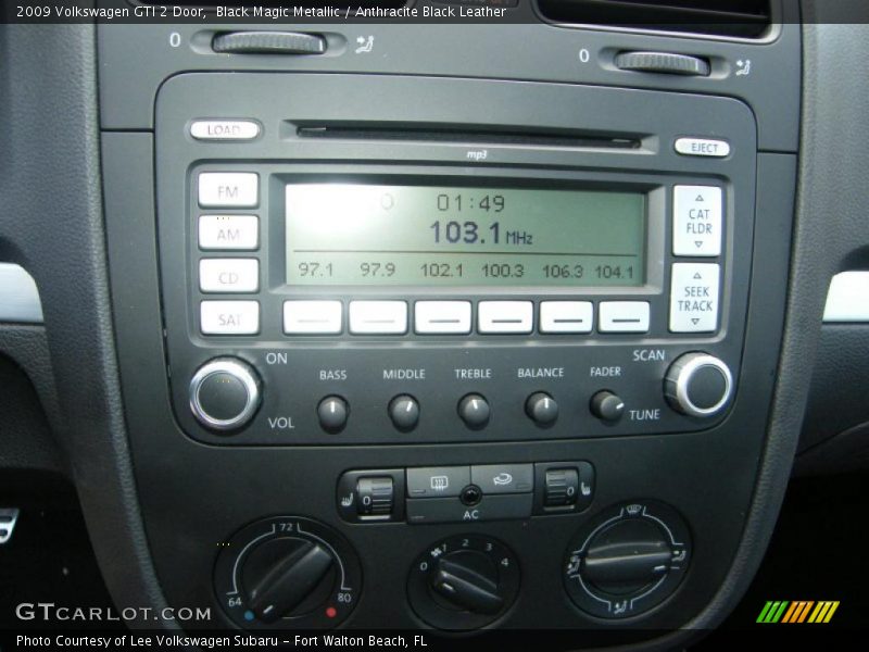 Controls of 2009 GTI 2 Door