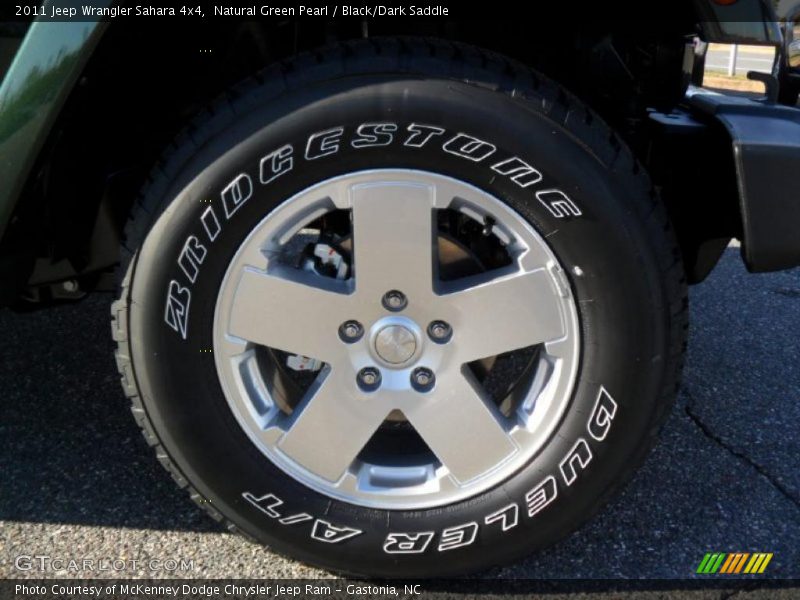 Natural Green Pearl / Black/Dark Saddle 2011 Jeep Wrangler Sahara 4x4