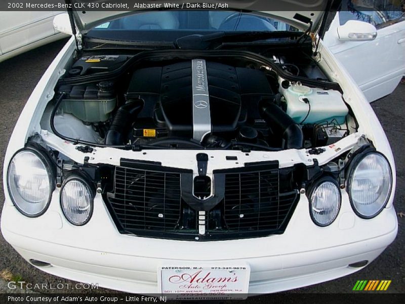 Alabaster White / Dark Blue/Ash 2002 Mercedes-Benz CLK 430 Cabriolet