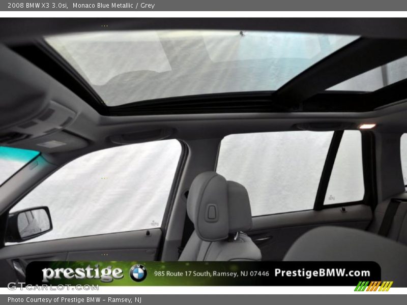 Monaco Blue Metallic / Grey 2008 BMW X3 3.0si