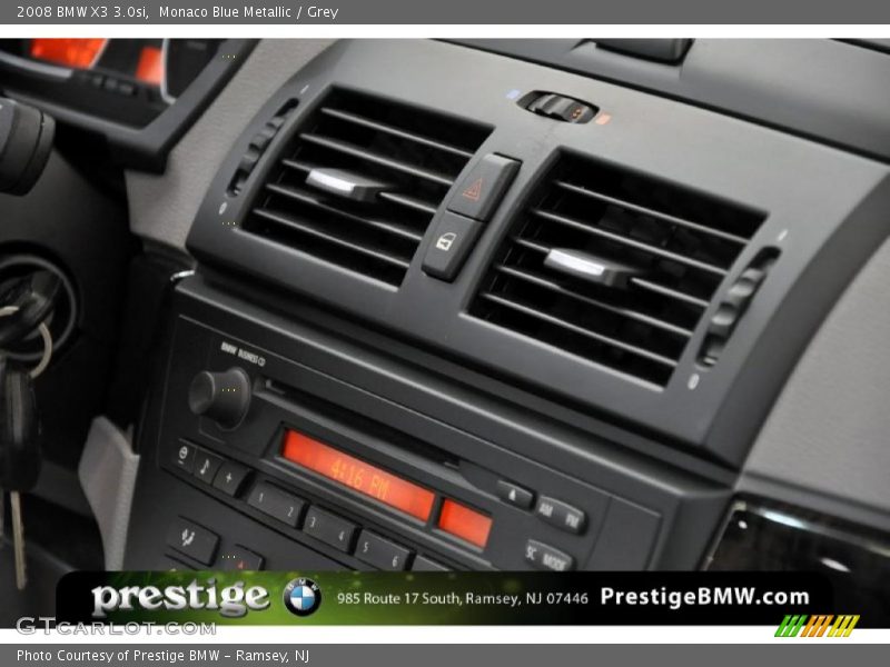Monaco Blue Metallic / Grey 2008 BMW X3 3.0si