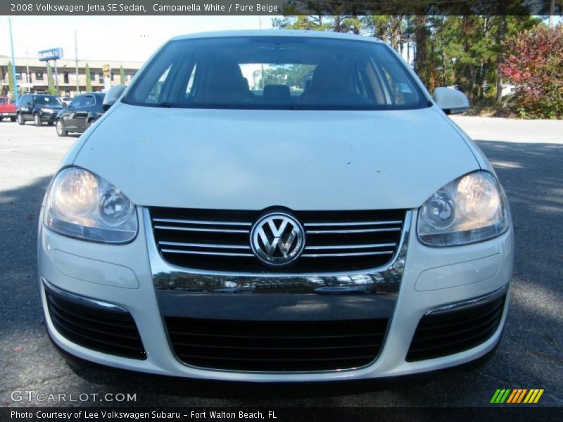 Campanella White / Pure Beige 2008 Volkswagen Jetta SE Sedan