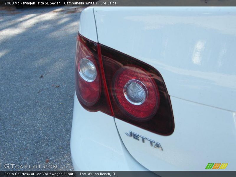 Campanella White / Pure Beige 2008 Volkswagen Jetta SE Sedan