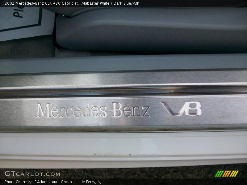 Alabaster White / Dark Blue/Ash 2002 Mercedes-Benz CLK 430 Cabriolet
