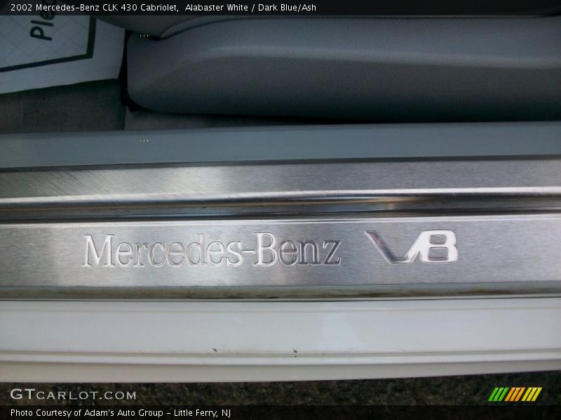 Alabaster White / Dark Blue/Ash 2002 Mercedes-Benz CLK 430 Cabriolet