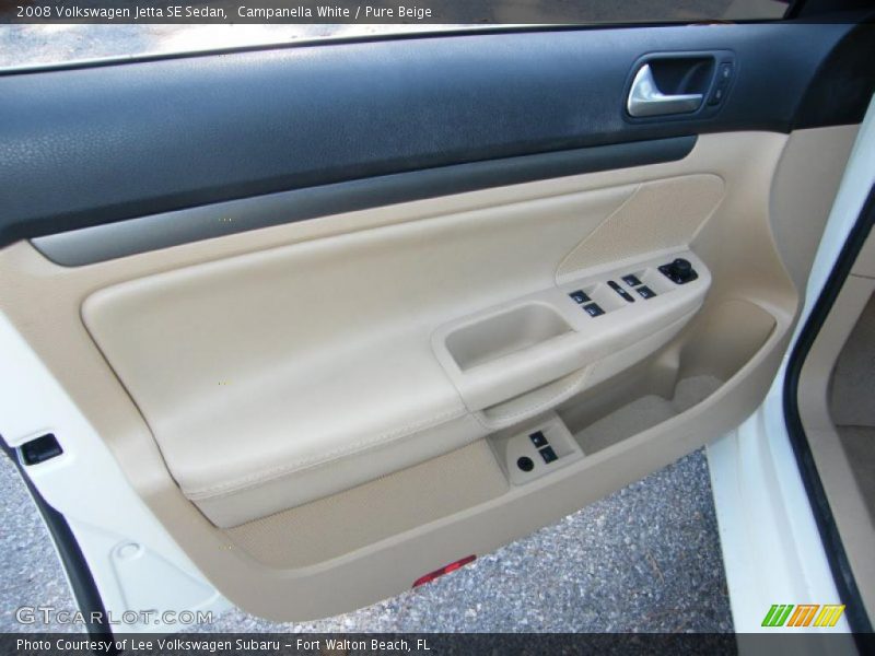 Campanella White / Pure Beige 2008 Volkswagen Jetta SE Sedan
