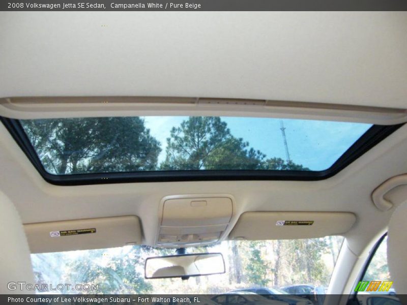 Campanella White / Pure Beige 2008 Volkswagen Jetta SE Sedan
