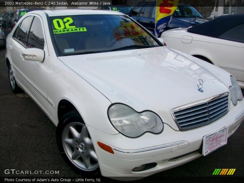 Alabaster White / Java 2002 Mercedes-Benz C 240 Sedan