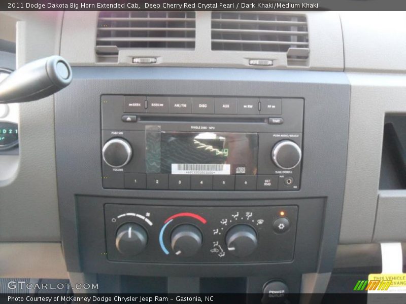 Deep Cherry Red Crystal Pearl / Dark Khaki/Medium Khaki 2011 Dodge Dakota Big Horn Extended Cab