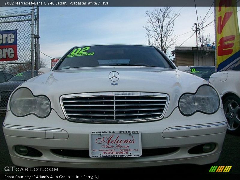 Alabaster White / Java 2002 Mercedes-Benz C 240 Sedan