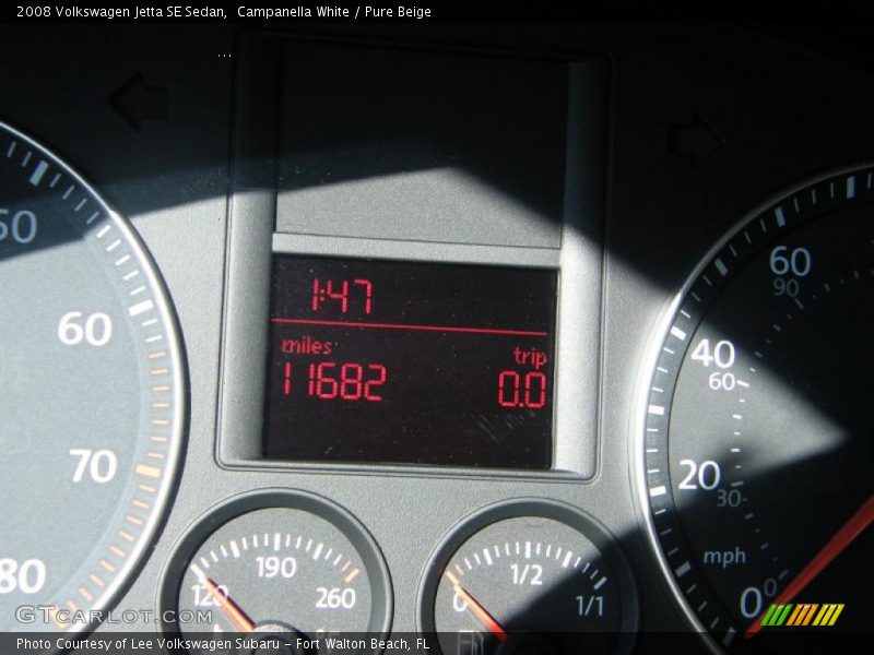 Campanella White / Pure Beige 2008 Volkswagen Jetta SE Sedan