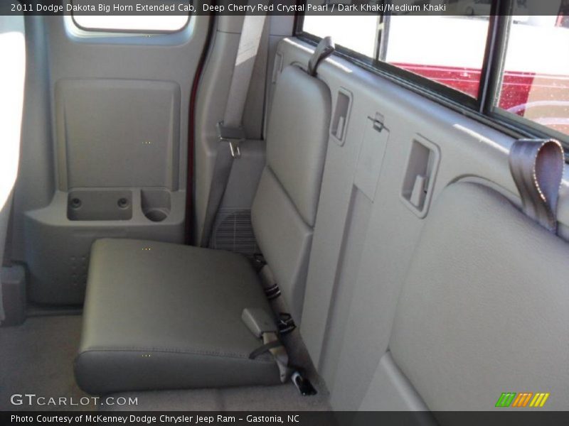Deep Cherry Red Crystal Pearl / Dark Khaki/Medium Khaki 2011 Dodge Dakota Big Horn Extended Cab