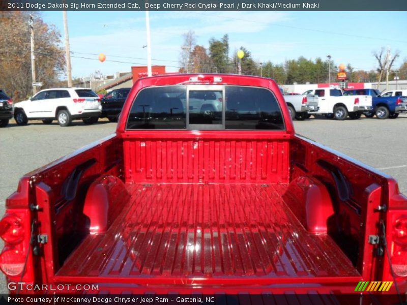 Deep Cherry Red Crystal Pearl / Dark Khaki/Medium Khaki 2011 Dodge Dakota Big Horn Extended Cab