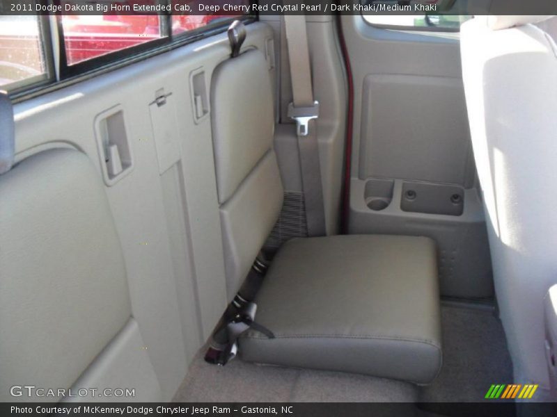 Deep Cherry Red Crystal Pearl / Dark Khaki/Medium Khaki 2011 Dodge Dakota Big Horn Extended Cab