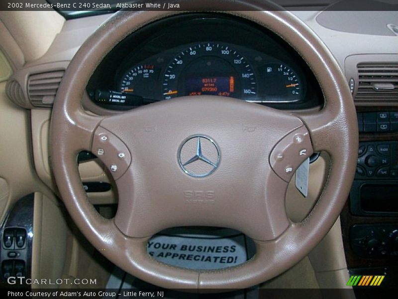 Alabaster White / Java 2002 Mercedes-Benz C 240 Sedan
