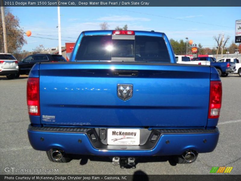Deep Water Blue Pearl / Dark Slate Gray 2011 Dodge Ram 1500 Sport Crew Cab