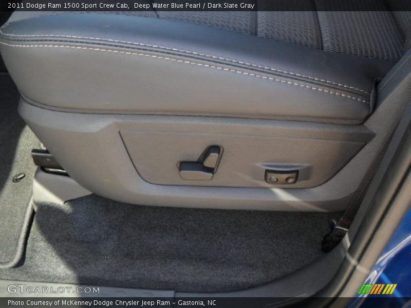 Deep Water Blue Pearl / Dark Slate Gray 2011 Dodge Ram 1500 Sport Crew Cab