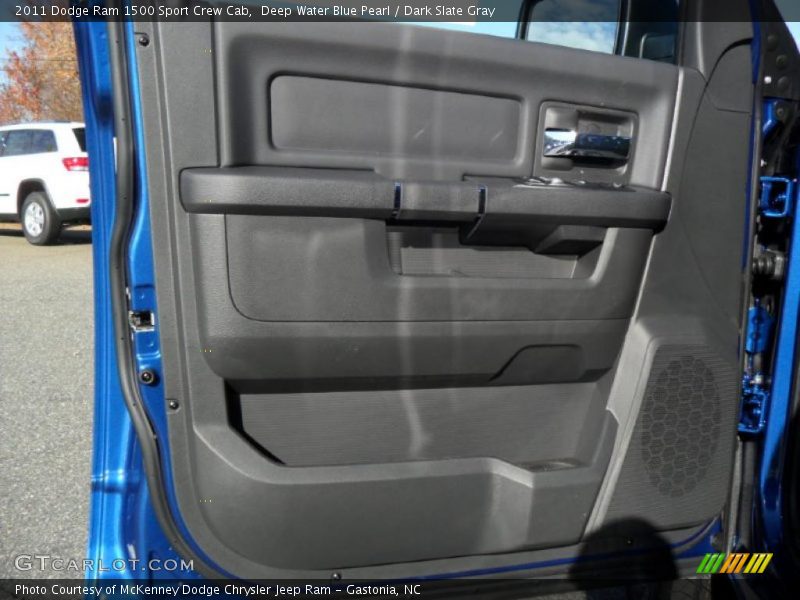 Deep Water Blue Pearl / Dark Slate Gray 2011 Dodge Ram 1500 Sport Crew Cab